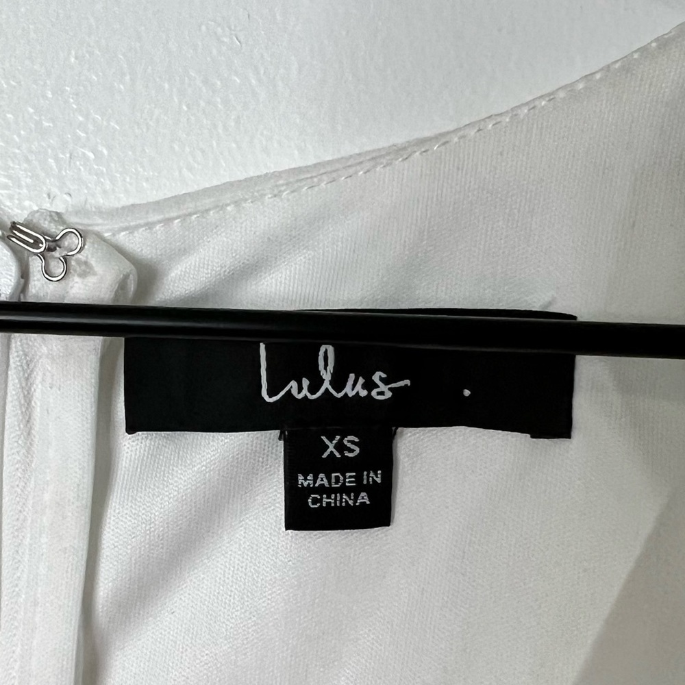 Lulu's Feeling Like a Dream White Chiffon Long Sleeve Romper - Picture 4 of 8
